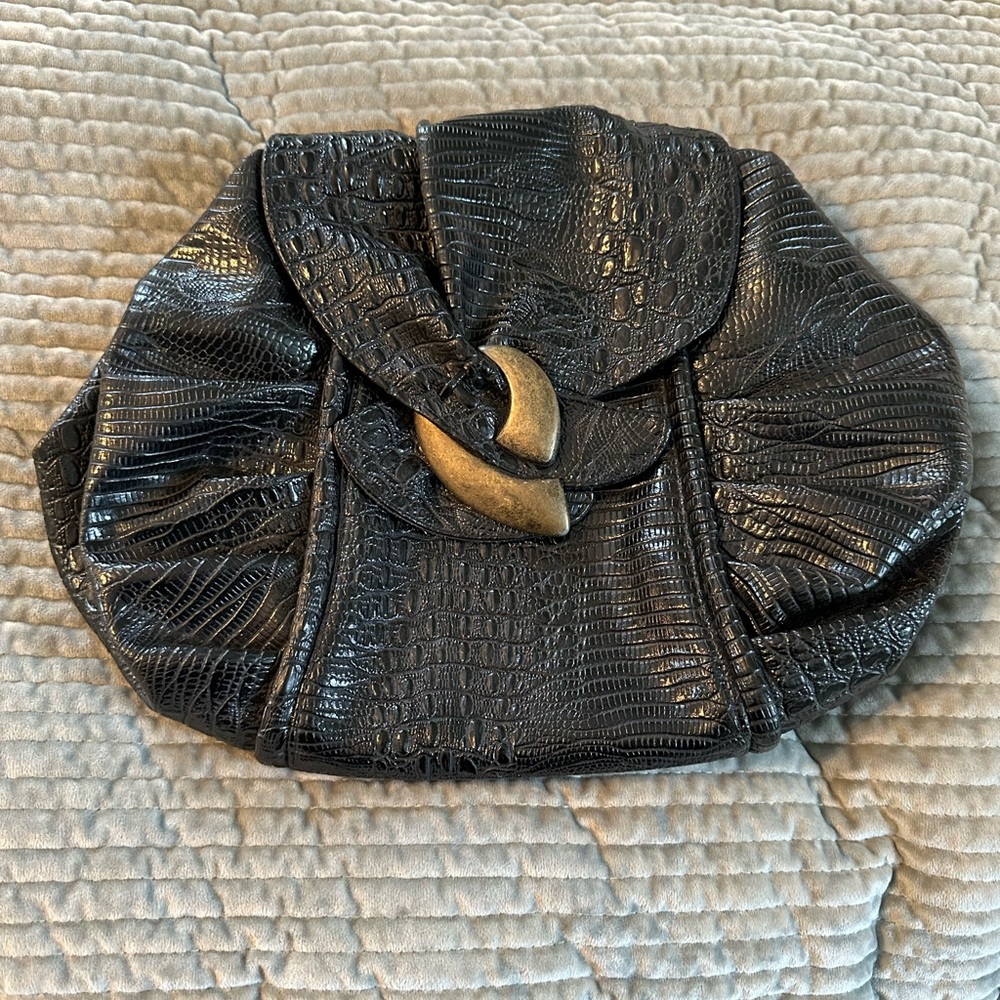 Black and gold clutch